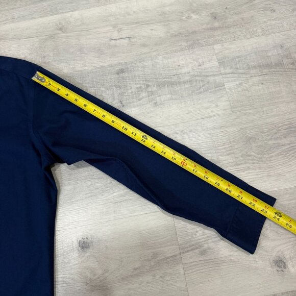 Ben Sherman Slim Fit Navy Blue Casual Button Down Shirt Neck 16 Size L - Picture 8 of 15